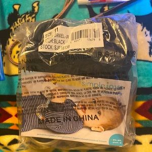 Carters Black Velcro Sneakers size 11 boys new in bag